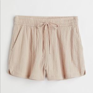 H&M Crinkled Cotton Shorts